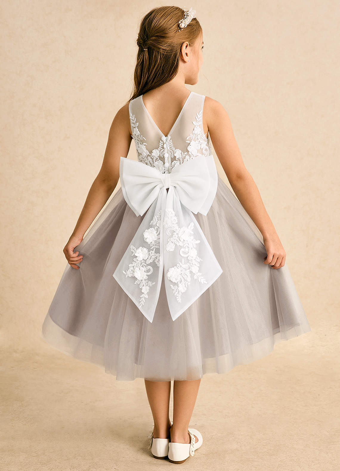 Azazie Lina Ivory Frost Ball-Gown Lace Dress | Azazie Azazie Lina Ivory Frost Ball-Gown Lace Dress | Azazie