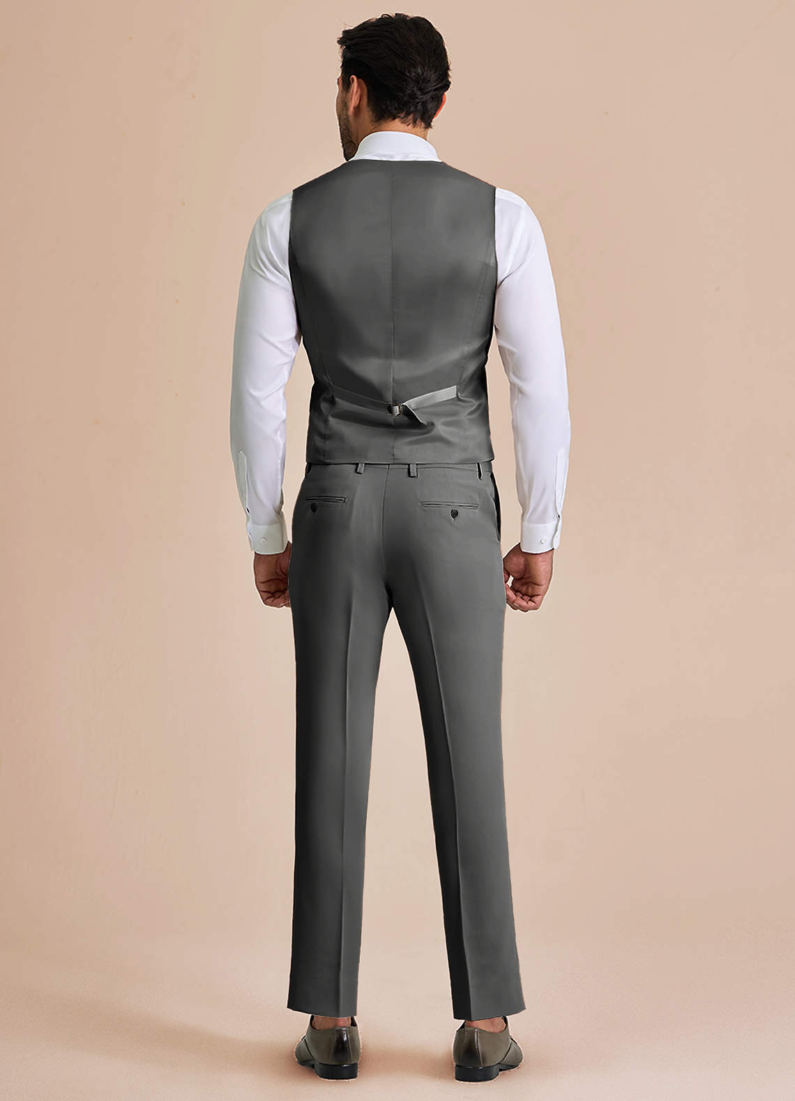 front William Charcoal Comfort Blend Suit Vest