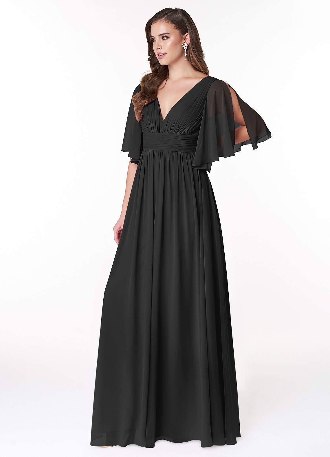 black chiffon maxi dress Black Chiffon Sleeveless Maxi Dress · Filly Flair main image 1