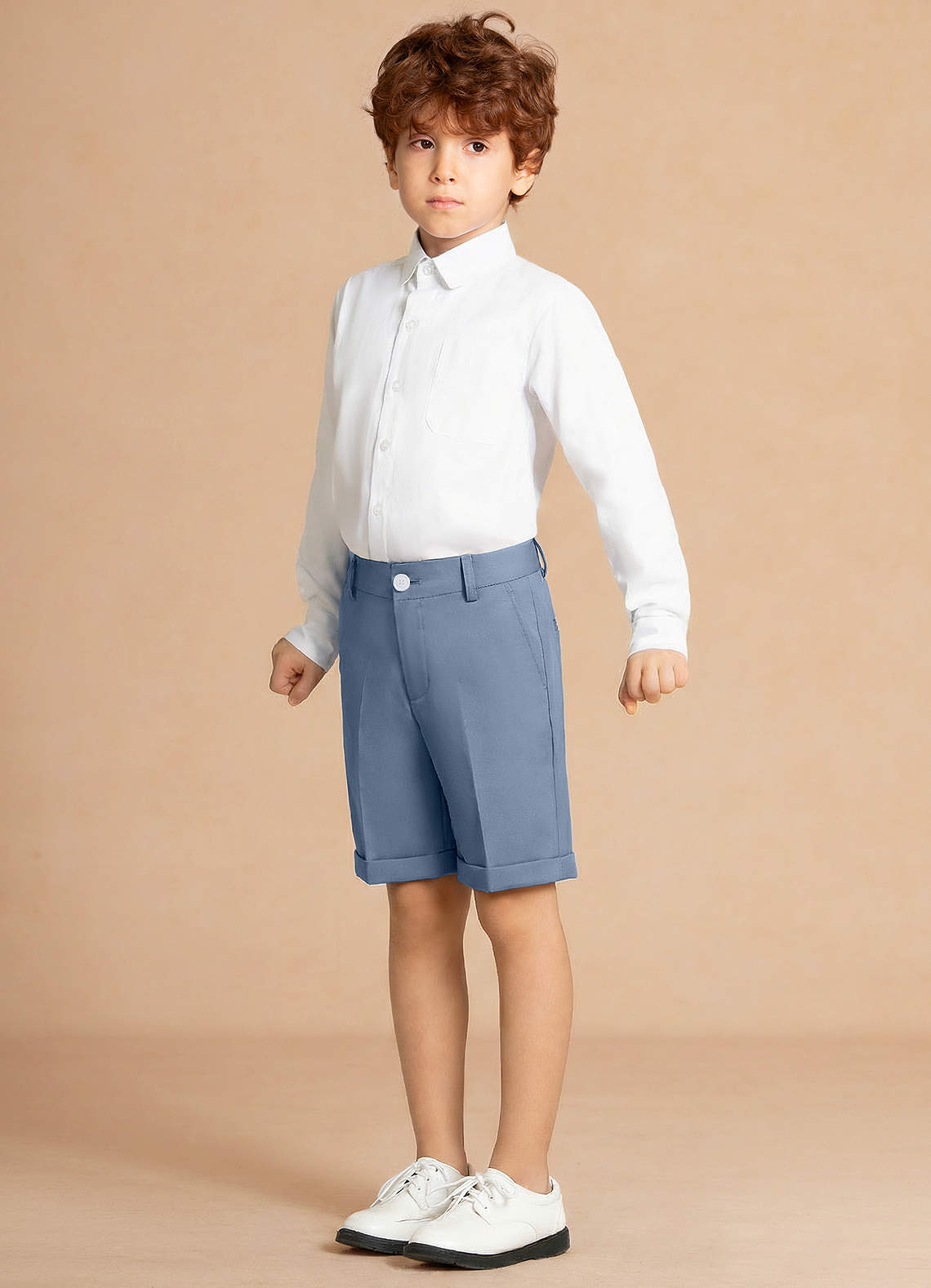 front Finn Azul Polvoriento Pantalones cortos de niño