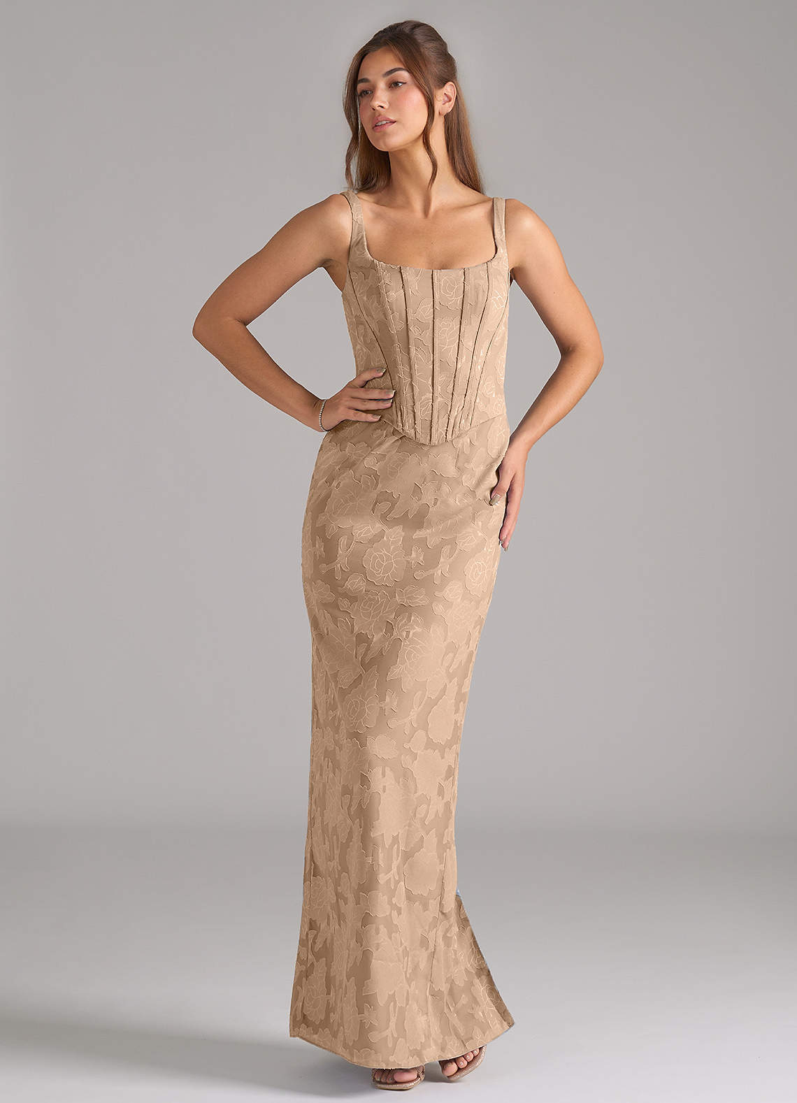 Azazie Kenna Champagne Bridesmaid Dresses Azazie UK