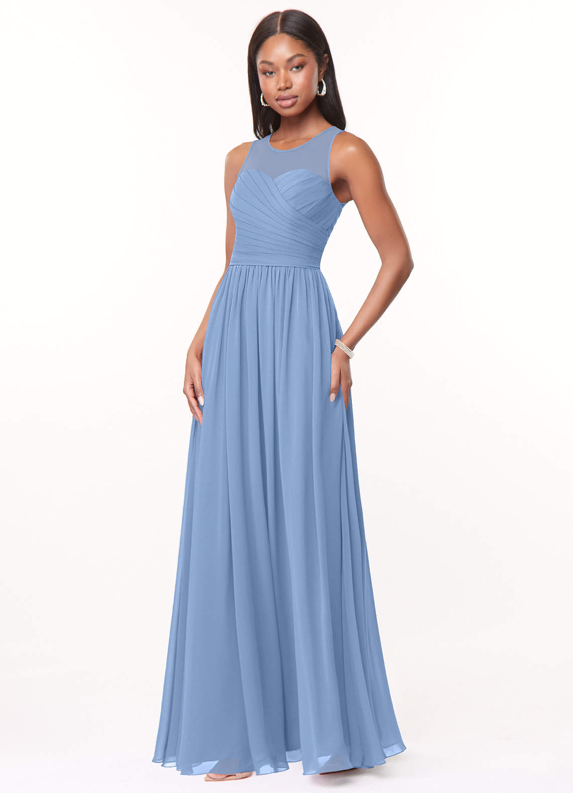 Steel shops blue wedding dress