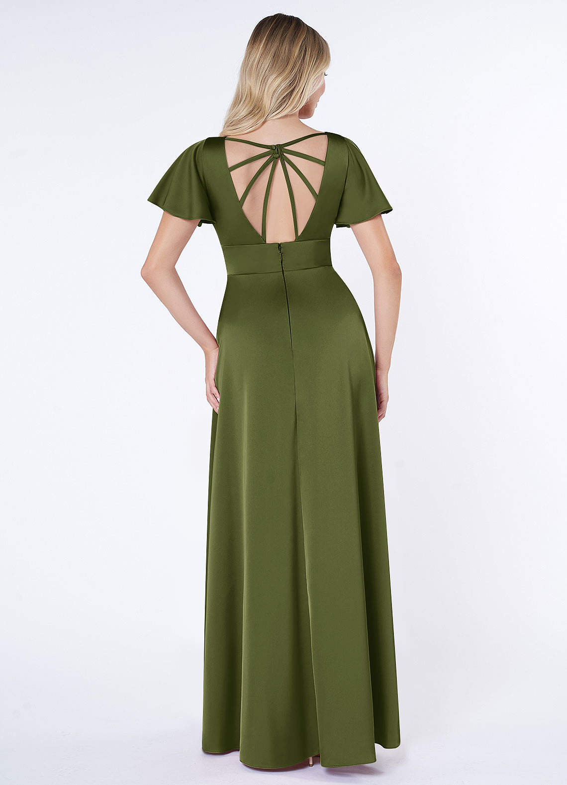 azazie lani stretch satin dress Azazie Lani