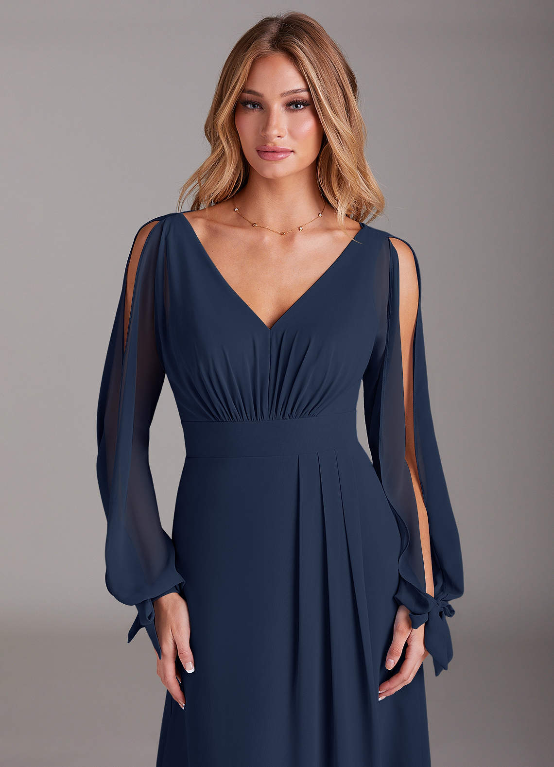 sachin and babi light blue dress Long Sleeve One Shoulder Sparkly Maxi Dress Lavender main image 1