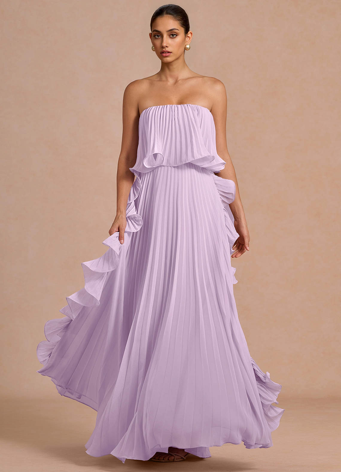 hana様アイスブルー Hanalei Frosted Lilac Maxi Dress | Azazie