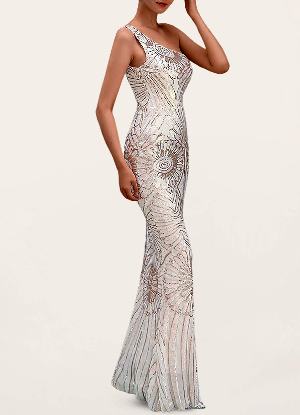 quiz champagne sequin embellished maxi dress