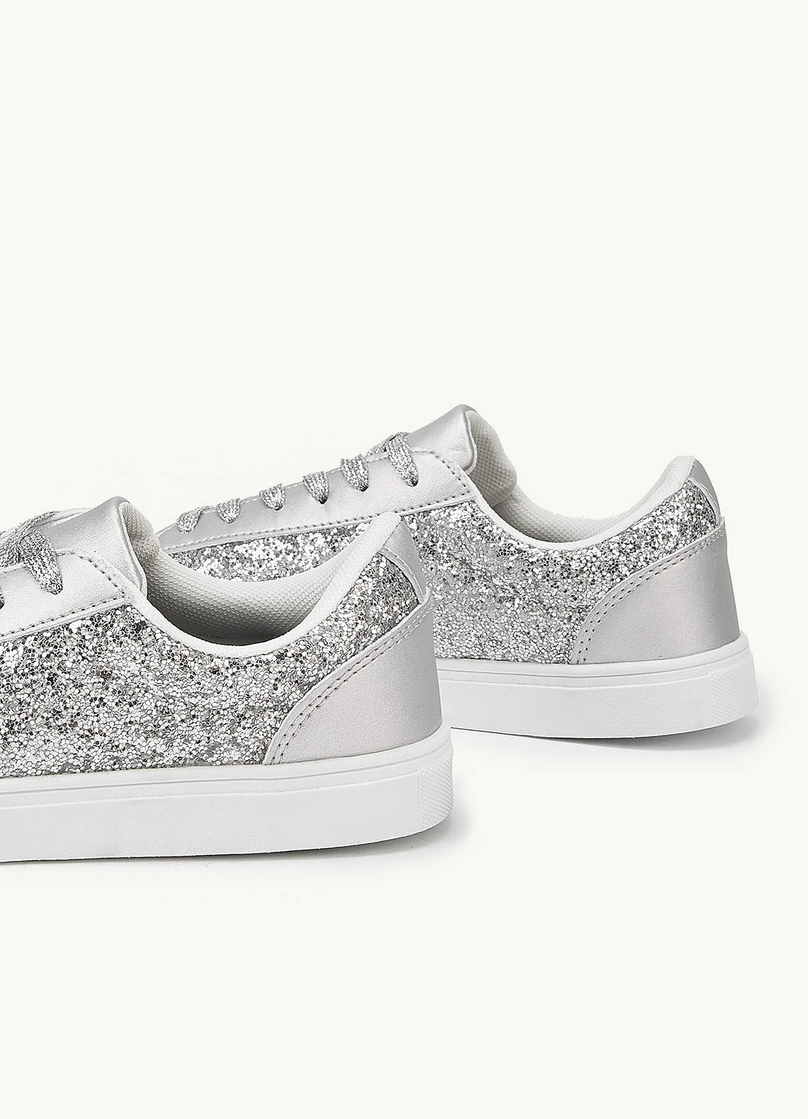 front Glitter Tennis Sneakers