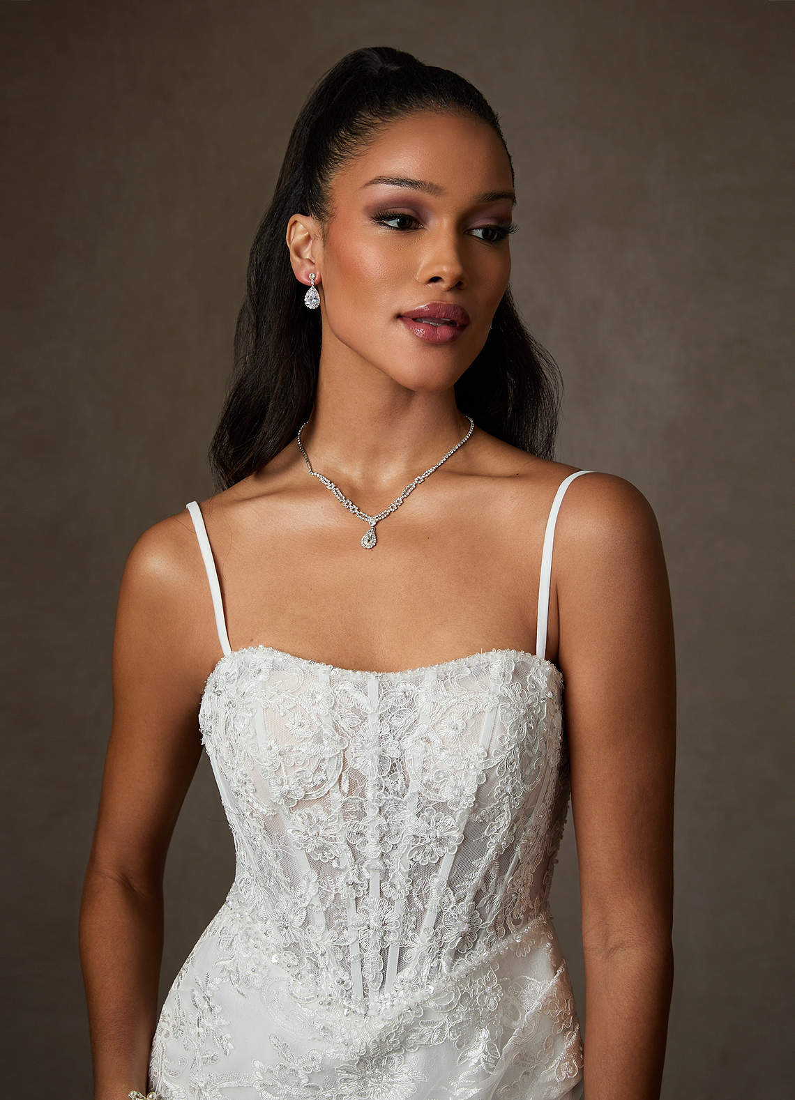 Azazie Hari Brudekjoler Skede Kæresteudskæring Blonder Mini Kjole image5