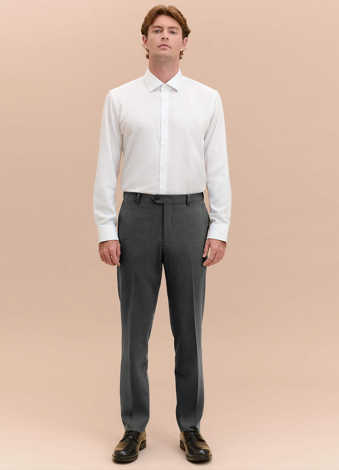 front William Charcoal Comfort Blend Dress Pants