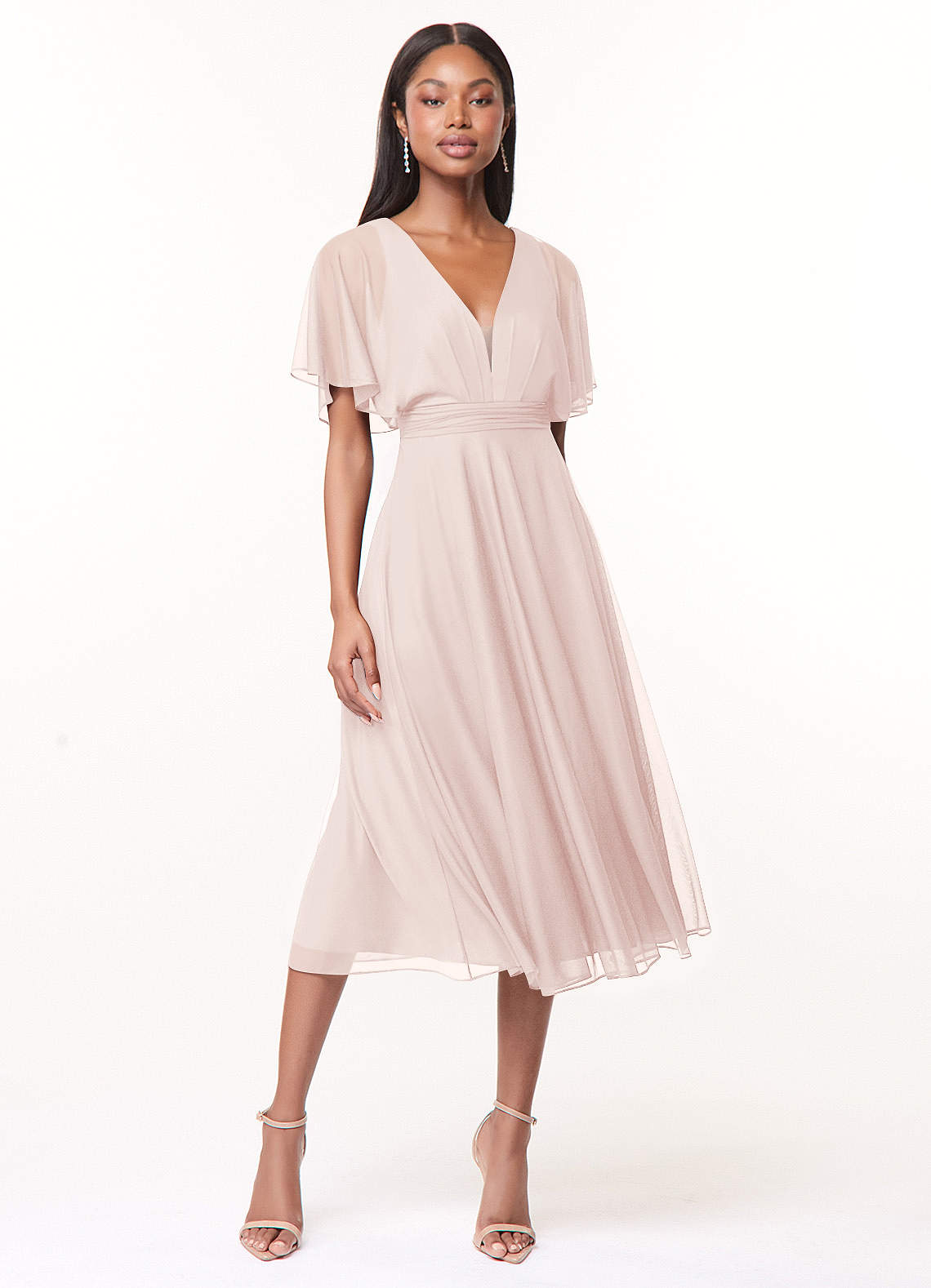 knee length dresses for ladies Olive Ruched Sweetheart Neck Tiered Maternity Midi Dress