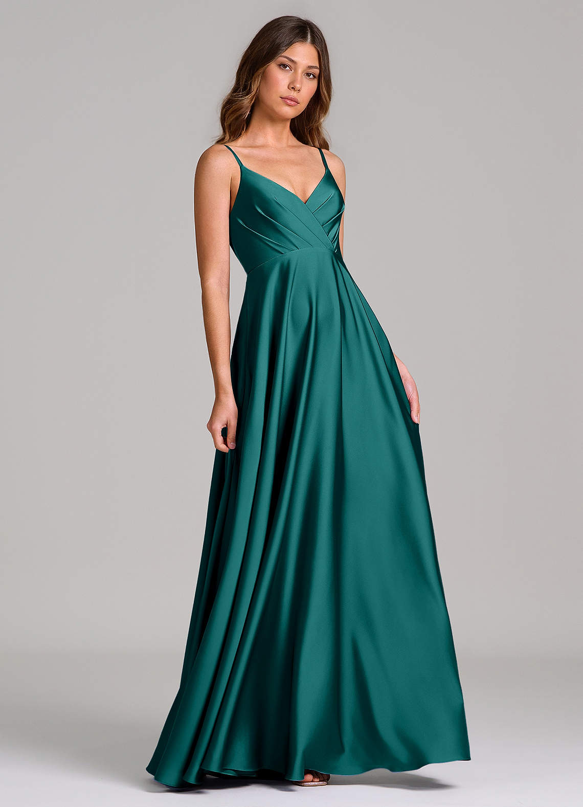 azazie peacock bridesmaid dress Azazie Amani