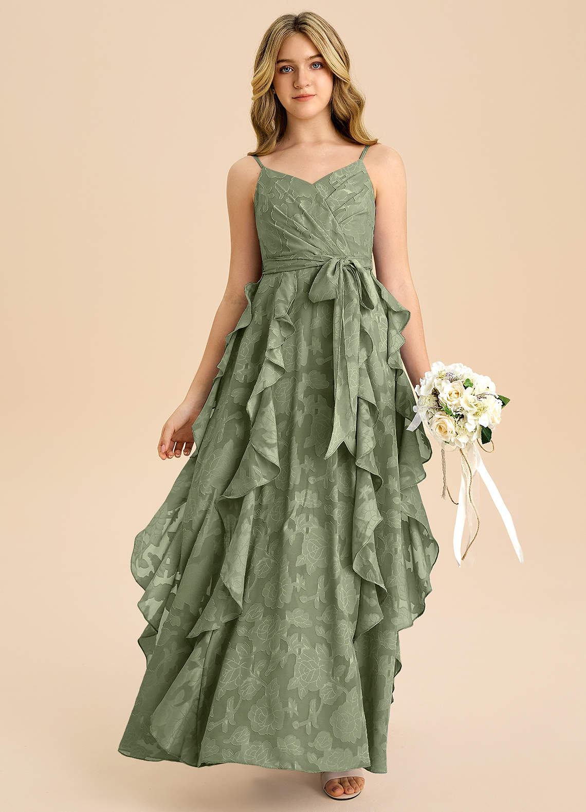 floral print junior bridesmaid dresses Azazie Peyton Long Satin Cowl Neck 1001 length double lining for Size:ONE FREE SIZE:  FITS MOST S-XL