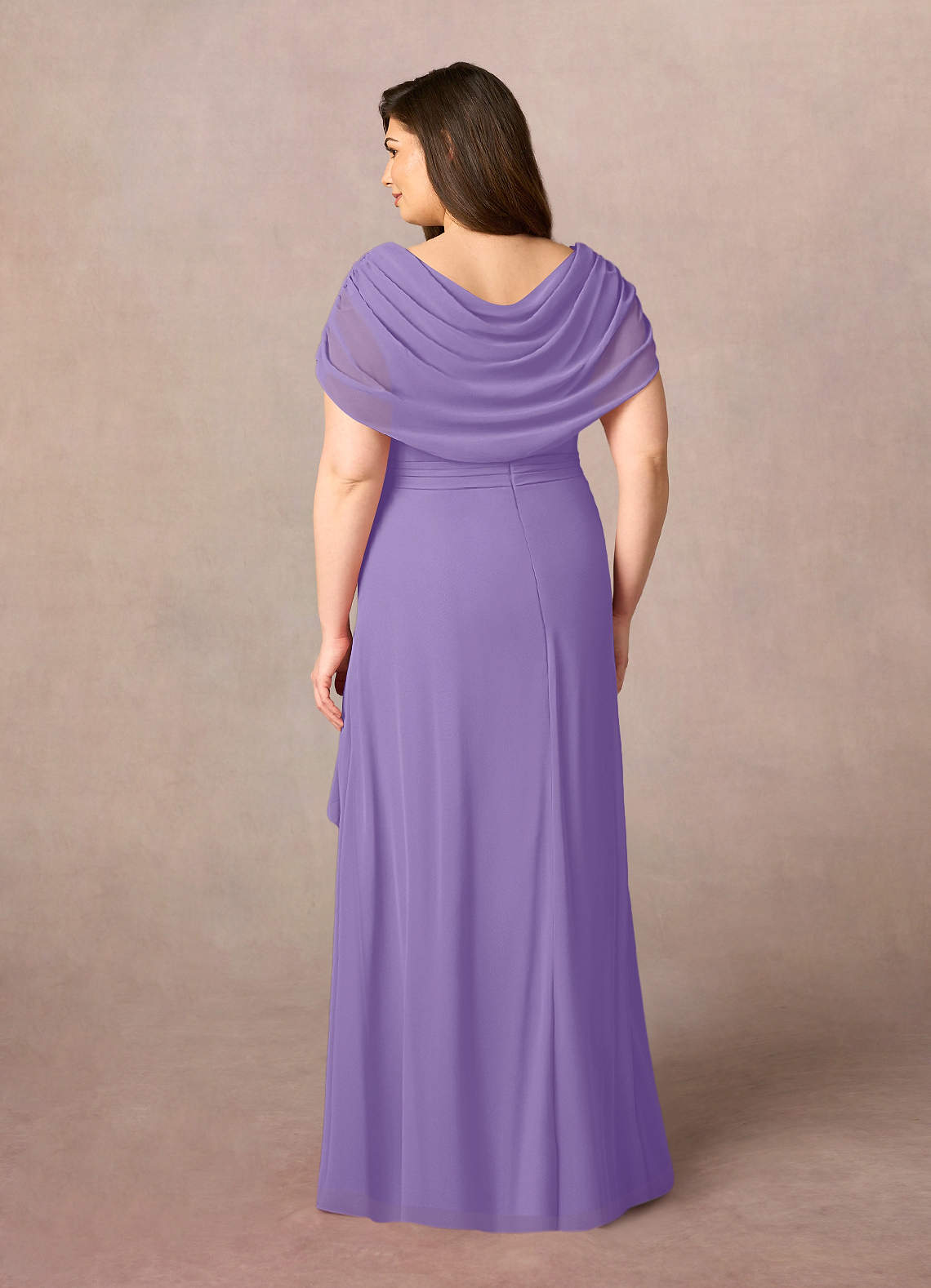 Half Sleeves Long Gown with Slit Tahiti main image 1