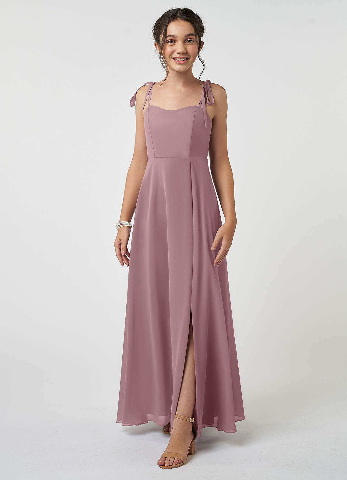 Azazie dusty 2024 rose dress