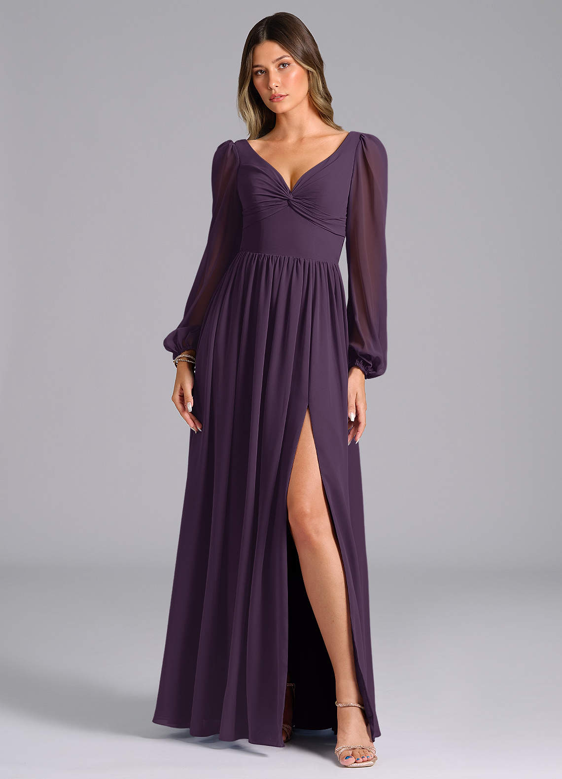 pastel colors bridesmaid dresses Color Silk Satin Sleeveless Sheath With Back Slit Ankle Length Dresses, CB0338 US12 / Pic Blue SIZE:L / 8-10 swatch:umber 20 days from June Lace Spaghetti Strap Chiffon