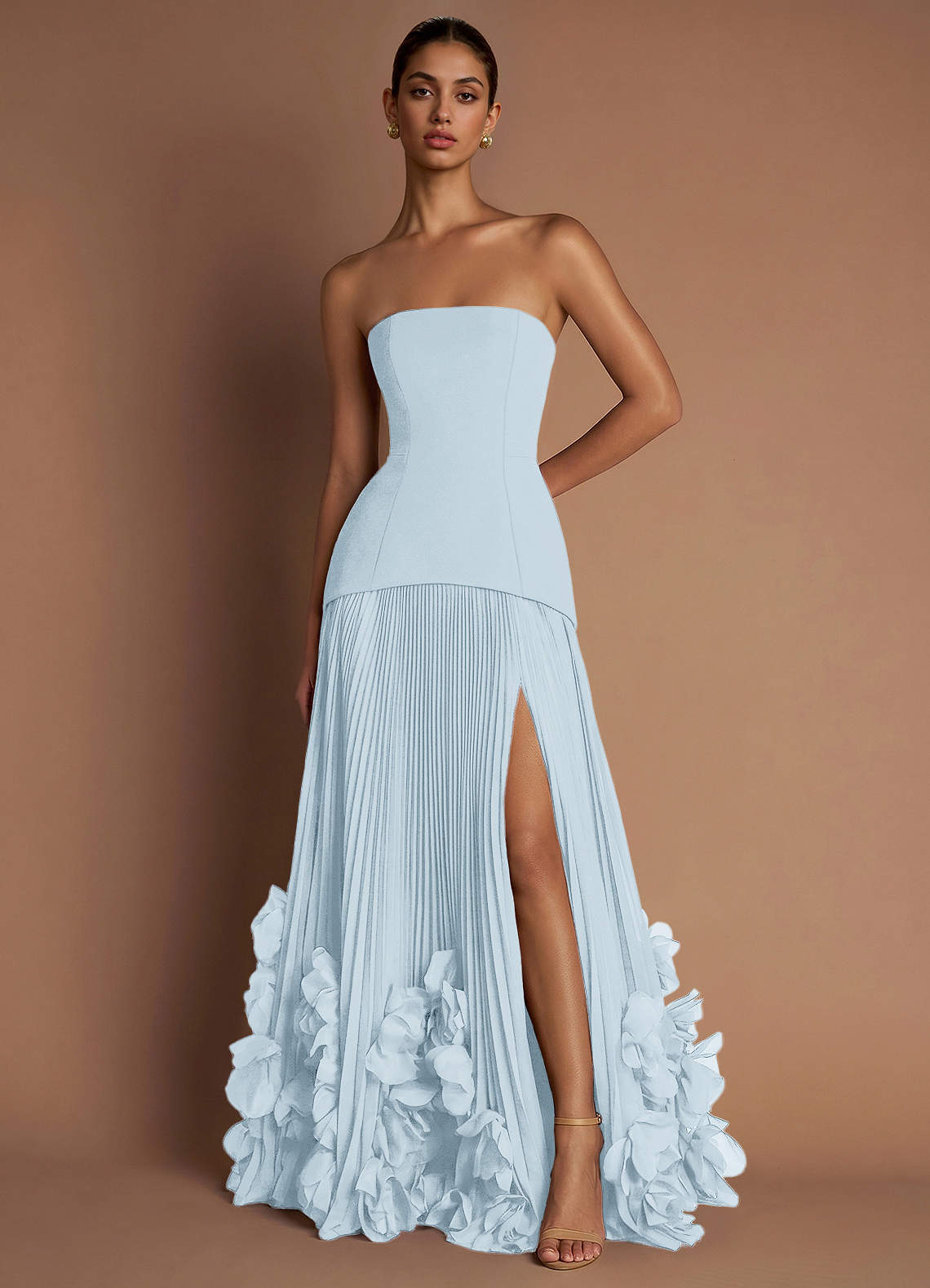 light blue maxi formal dress Marnie Light Blue Maxi Dress