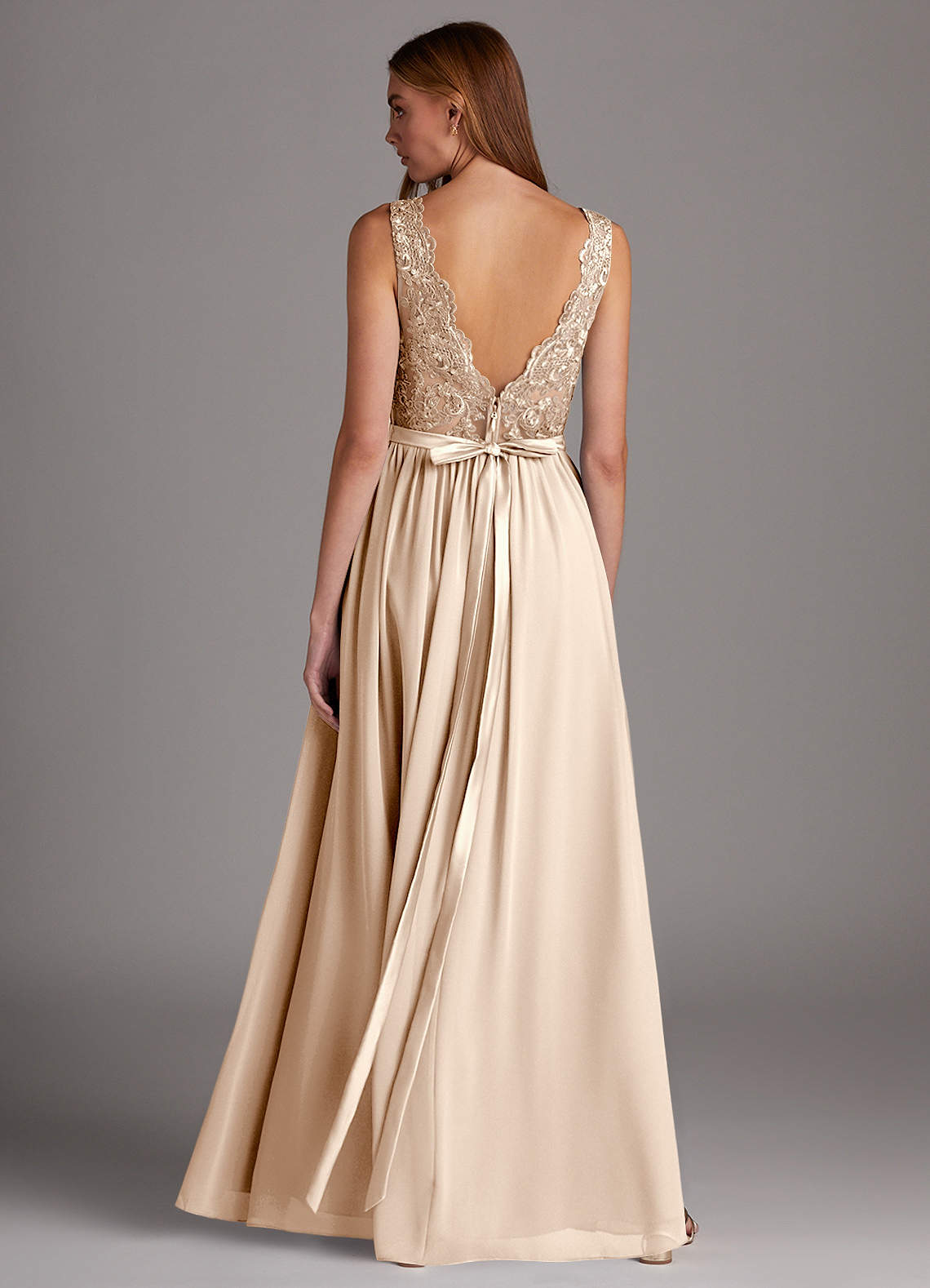 blue maxi bridesmaid dress Odette Satin Maxi Dress main image 0