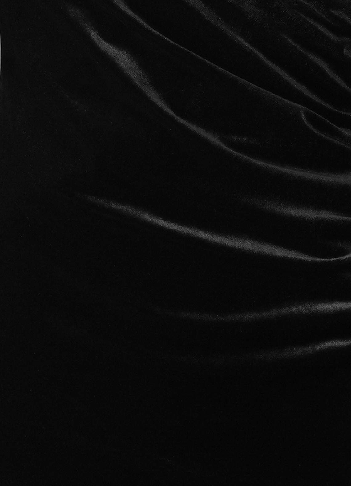 Promise Of Forever Black Velvet Maxi Dress image1