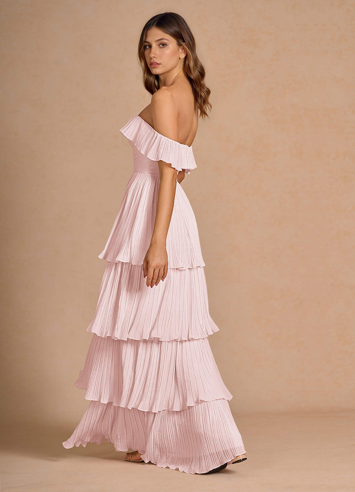 achanti pleated maxi dress pink azalea Petal & Pup Women's Achanti Pleated Maxi Dress, Pink Azalea