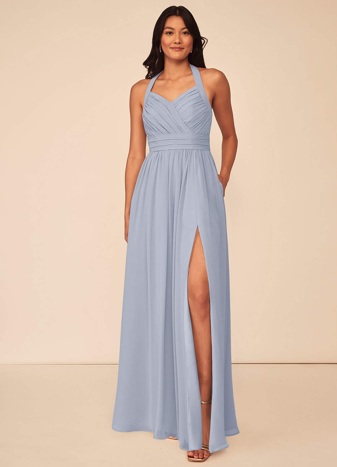 Azazie silver outlet dress