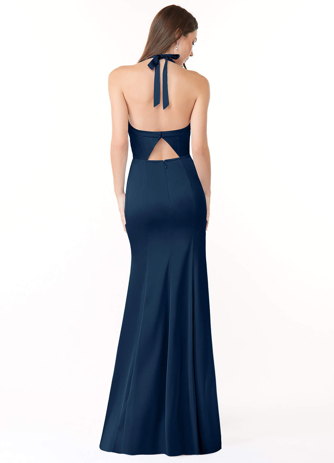 blue dress for baby girl Dark Navy Bridesmaid Dress,Mother Dress with Sleeves,Long Bridesmaid D