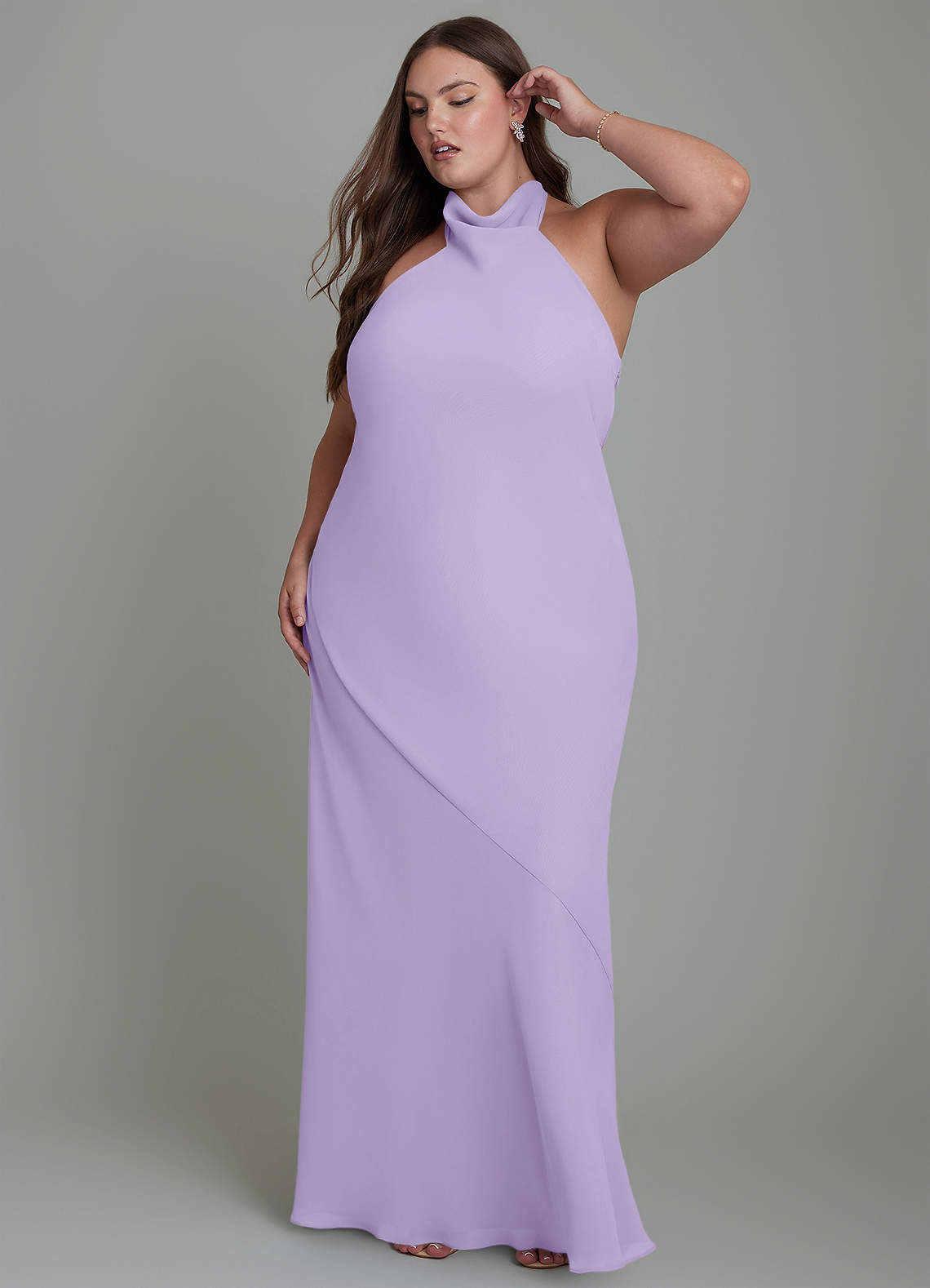 Azazie Velli Lilac Chiffon Bridesmaid Dresses | Azazie