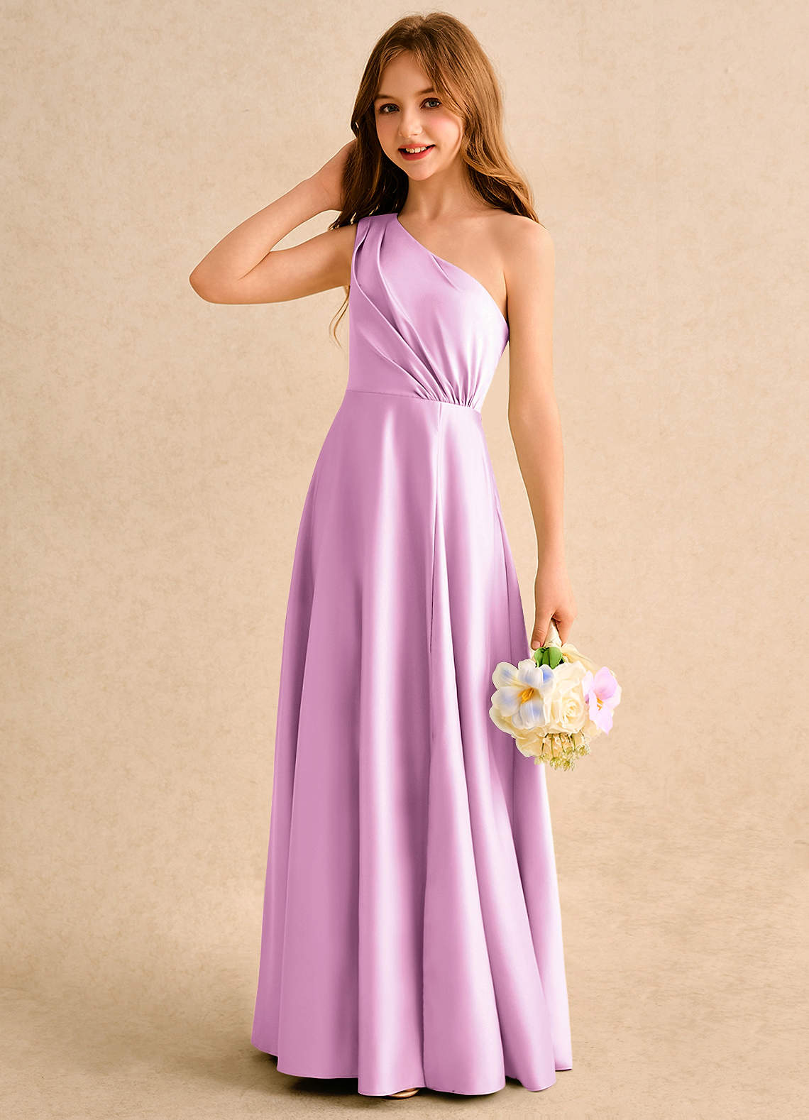 candy pink formal dress Nox Anabel Y1551 Size 4 Candy Pink Ruffle Slit Sheer Corset Prom Dress Sequin Lace Strapless Formal Gown main image 0