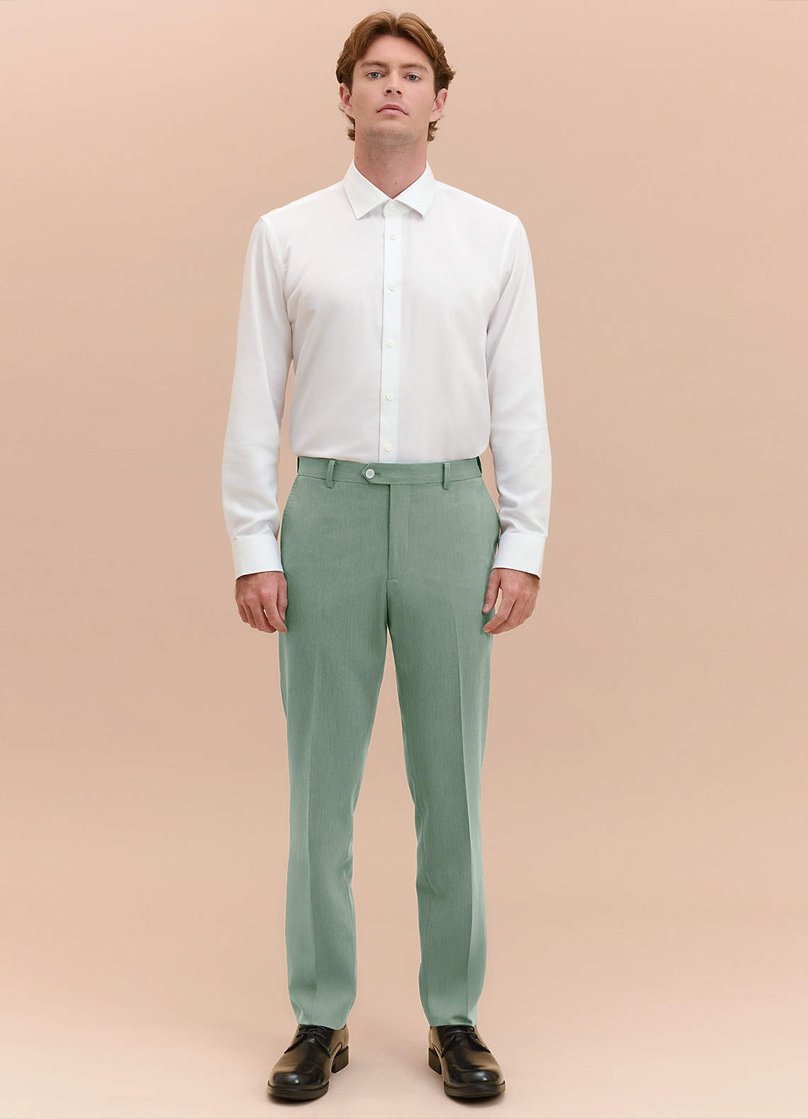front William Dusty Sage Comfort Blend Dress Pants