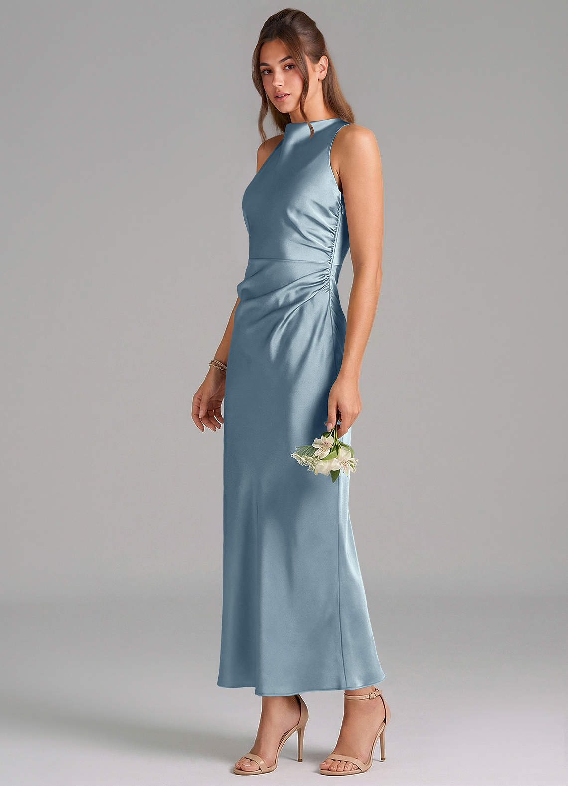 when do you order bridesmaid dresses Iris Ready To Ship Embroidered Bridesmaids Dress for:Teen mother of the bride Size:Custom length (+200 | Pre-order)