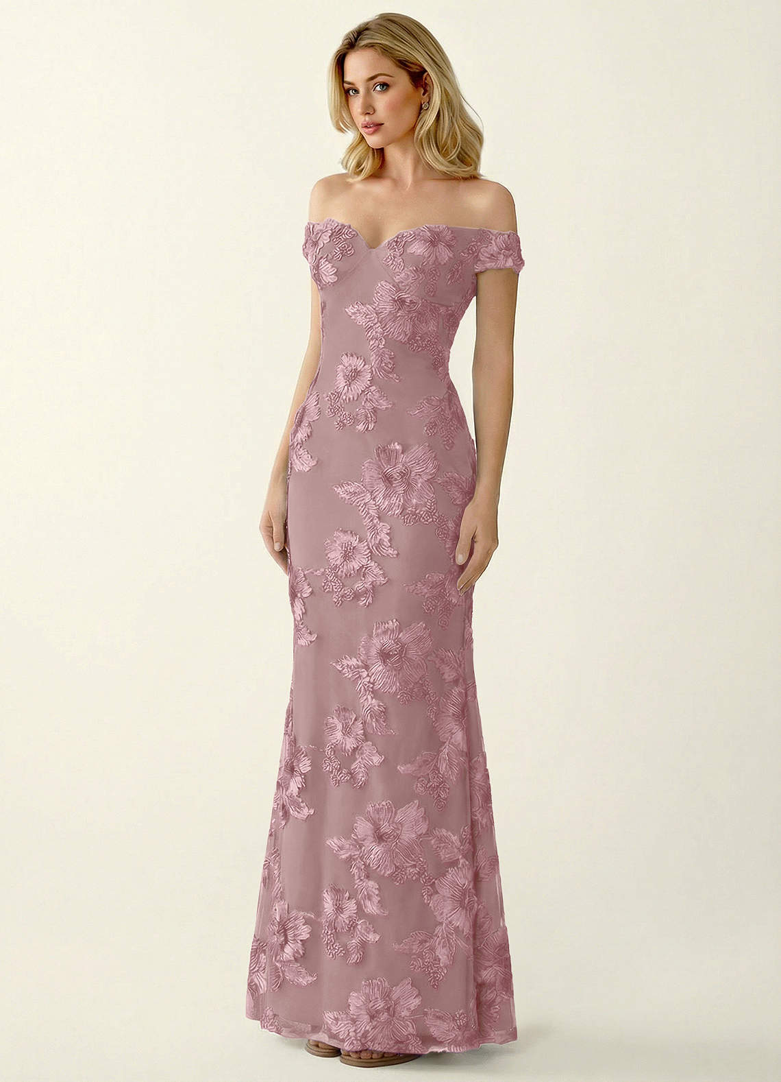 Lowlala Dusty Lilac Lace Prom Dress | Azazie CA