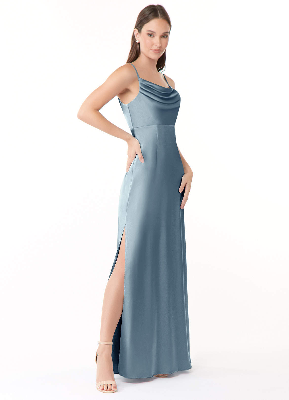 Azazie Esmee Stretch Satin Dress