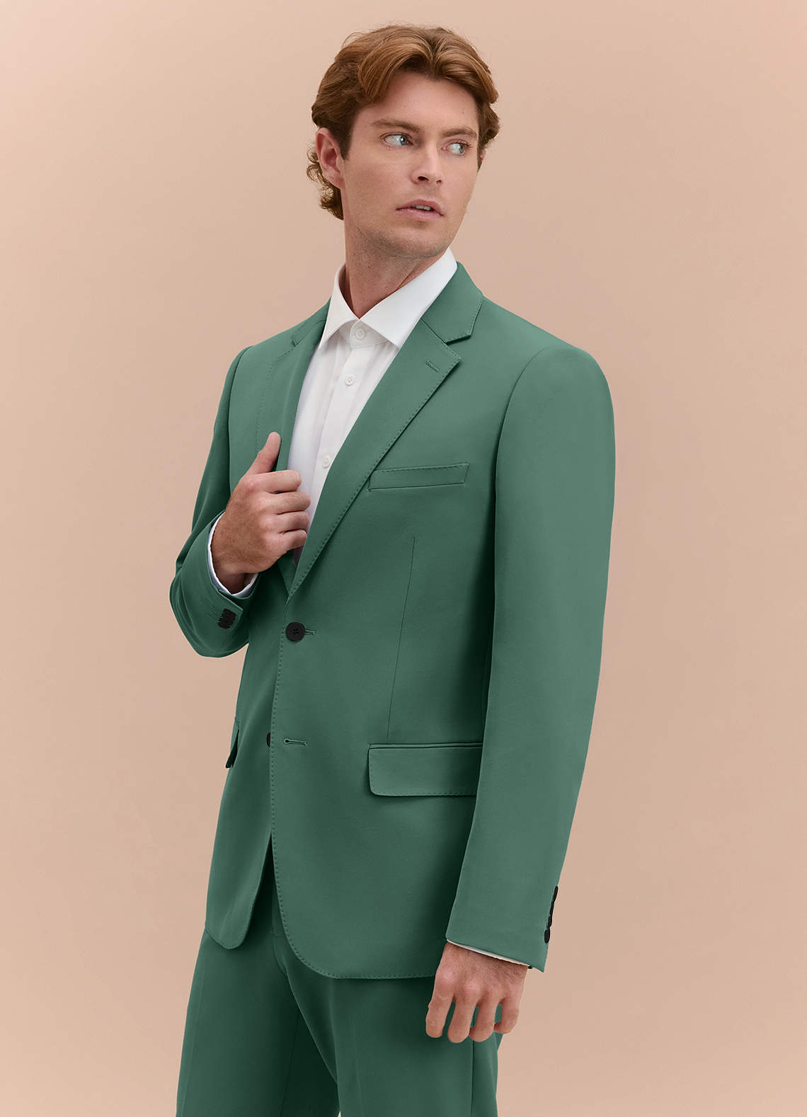 front James Eucalyptus Structured Stretch Suit Jacket