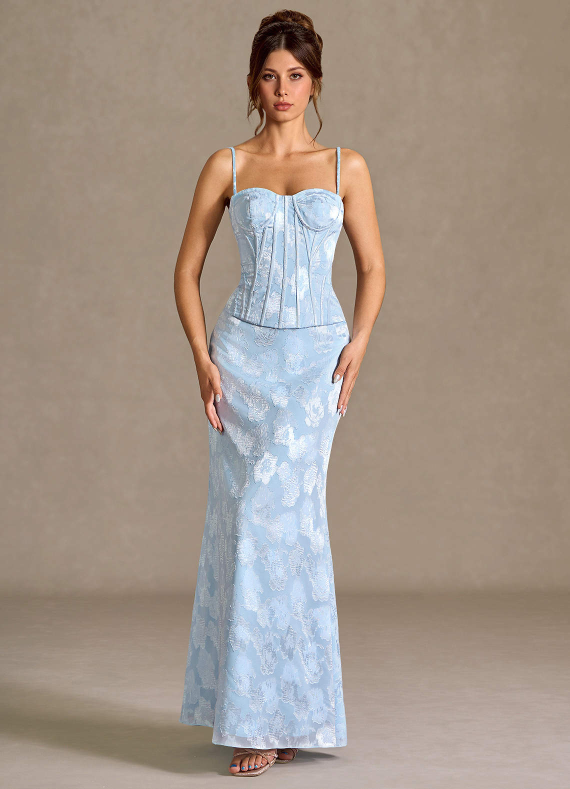 Azazie Plus Size 2026 Sexy Lace Up Column Prom Dress Powder Blue Gown Azazie Plus Size 2026 Sexy Lace Up Column Prom Dress Powder Blue Gown