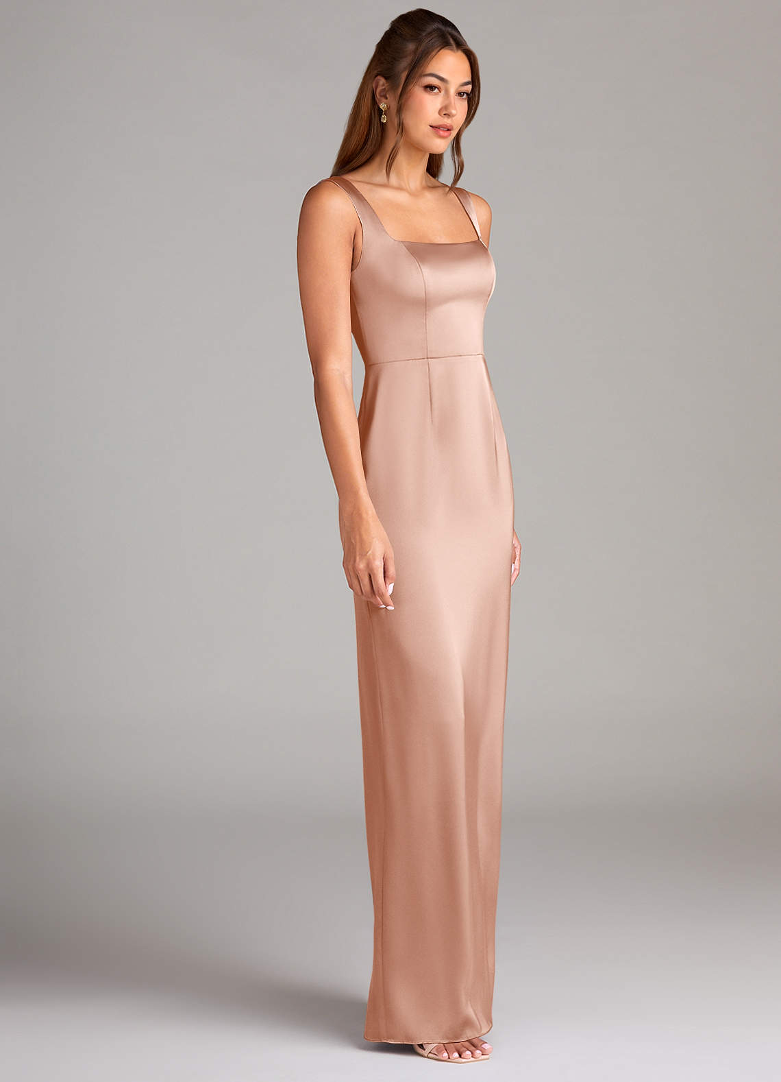 azazie rose gold bridesmaid dresses Fireproof Halter Maxi Dress Forest Green