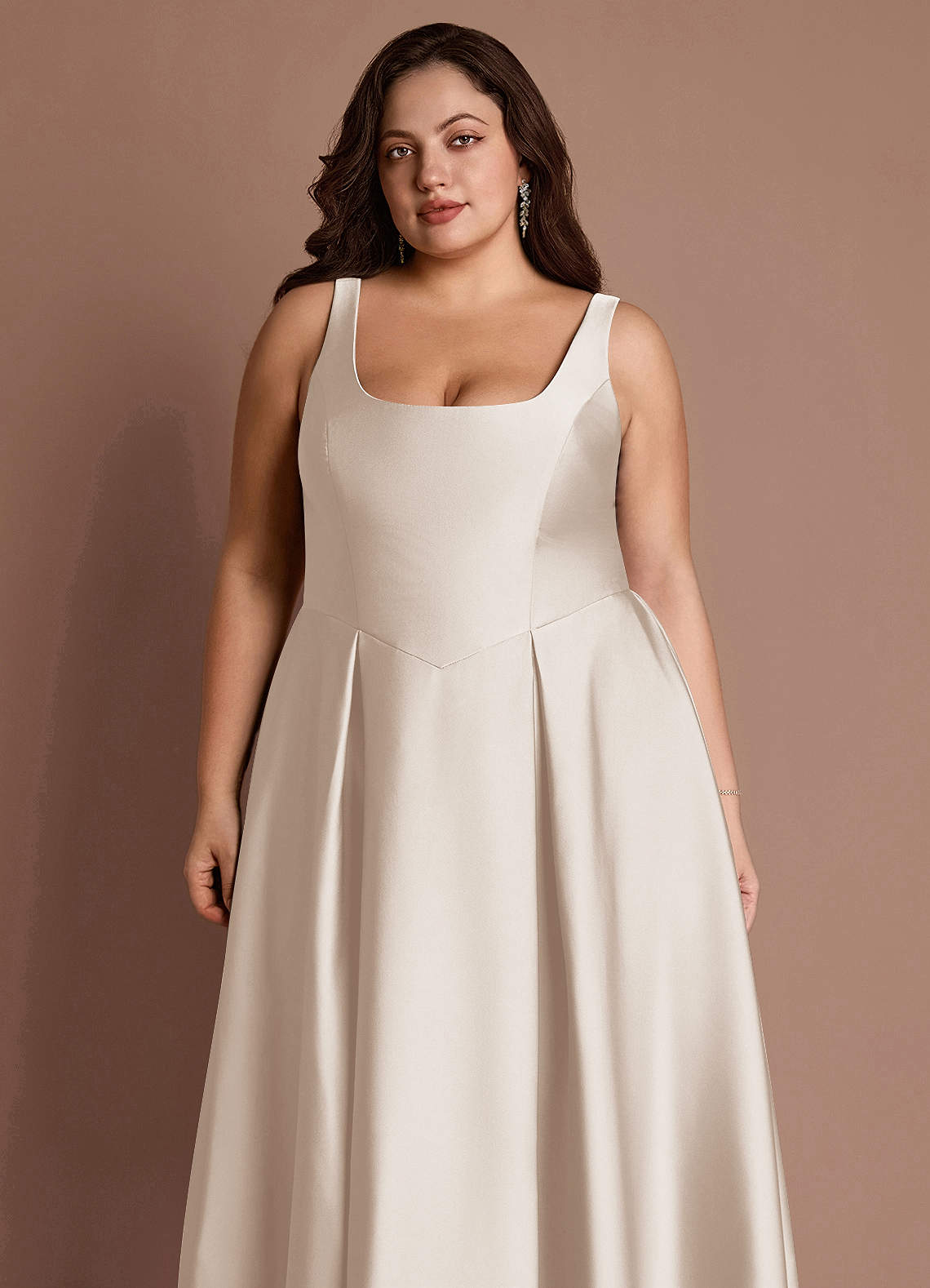 Olivia Cream Pleated Midi Dress image11