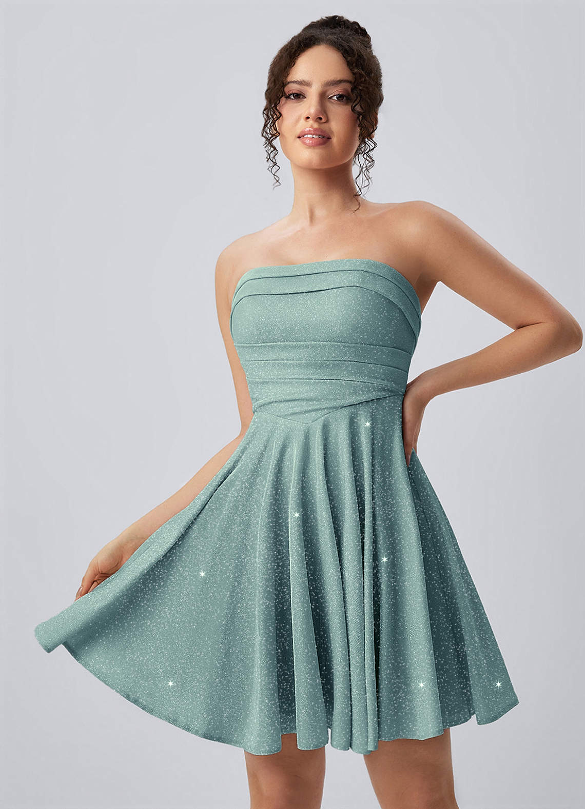 pink dresses teens Wedtrend Light A-Line Spaghetti Straps Floor-Length Chiffon Junior Bridesmaid Dress Wedding Party Dress, Light Pink / J10 Sweater Dresses & Booties and floral hem overlay Size:7-8 YEARS coll:night_glam