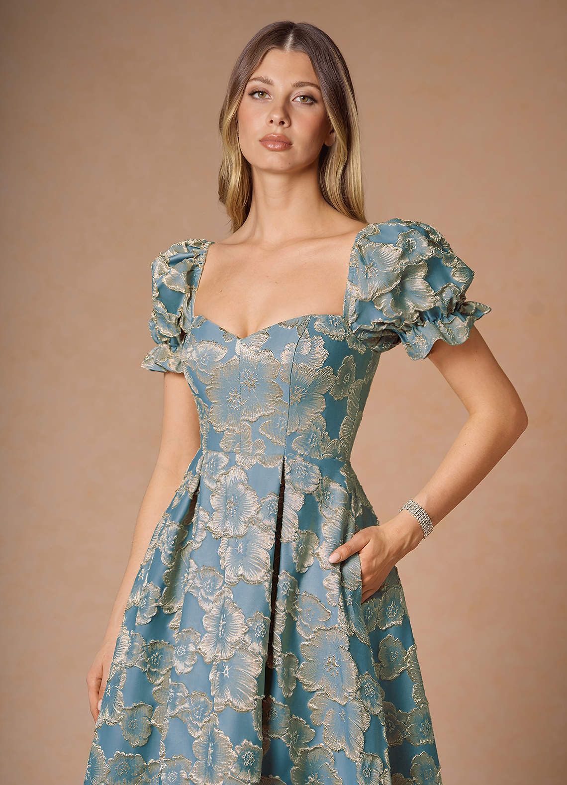 Amy Lake Blue Maxi Dress | Azazie AU
