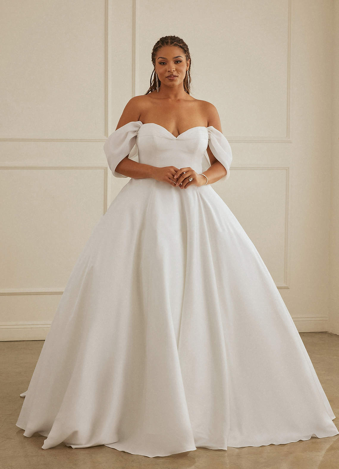 Christian Siriano Bridal for Azazie 2013 Wedding Dresses Drop Wasit Stretch Satin and Organza Ball Gown image9