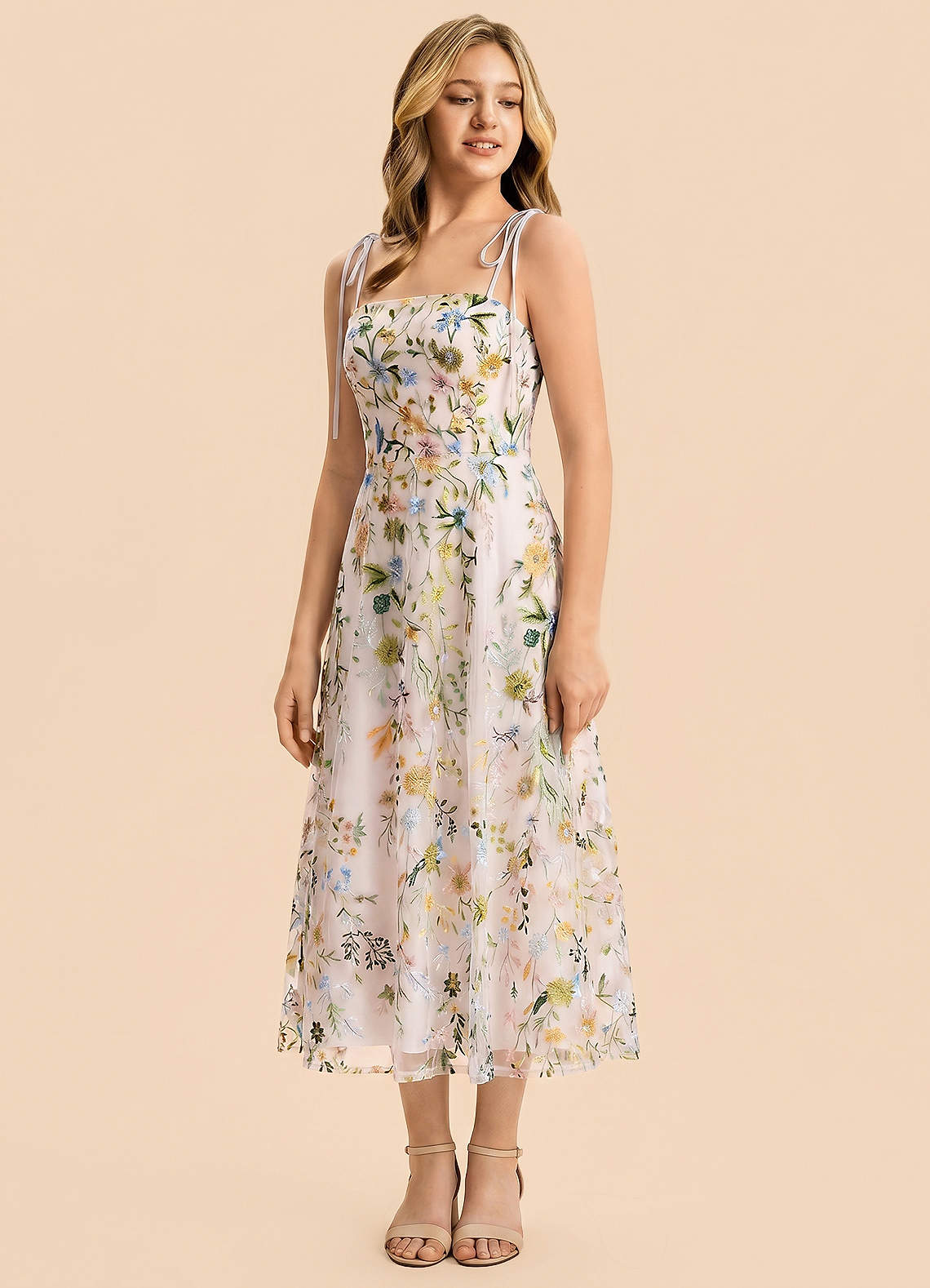 front Azazie Abigail Junior Formal Dress