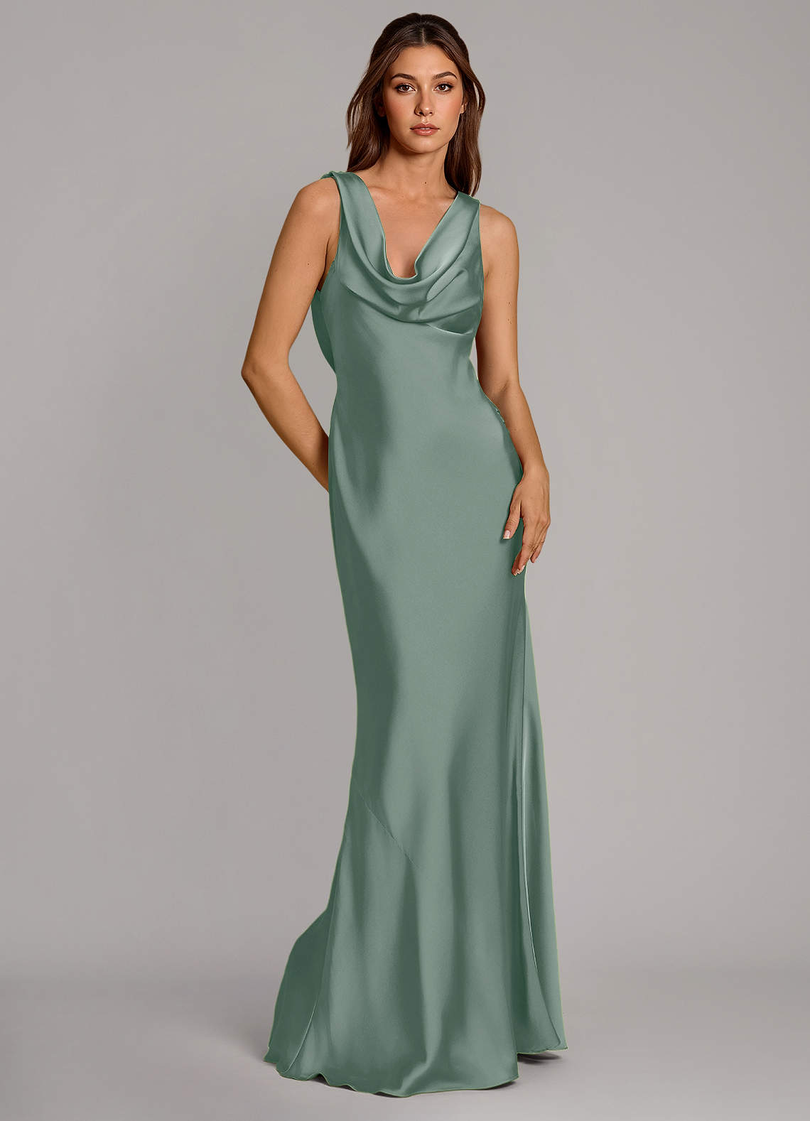 silver sage dress Timeless and elegant in silver sage   Featuring Jade, Kimora, and Leo  in Silver Sage Satin  Photography: @filmcovephoto Dress:  @calvetcouturebridal Hair and makeup: @saraitiradobeauty