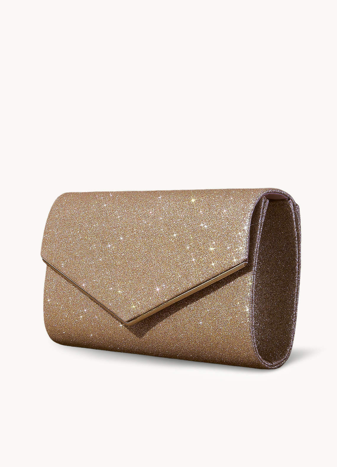 front Microshimmer Clutch Bag