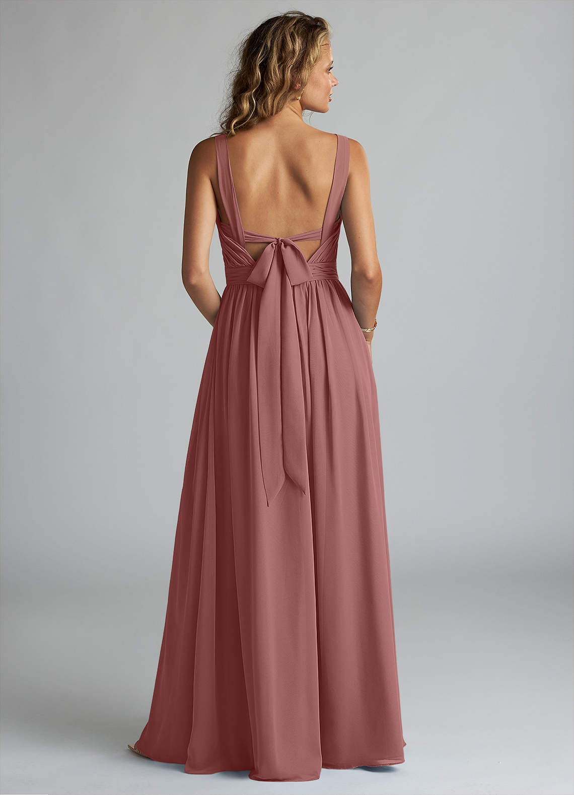 Azazie Aziza Desert Rose Bridesmaid Dresses | Azazie