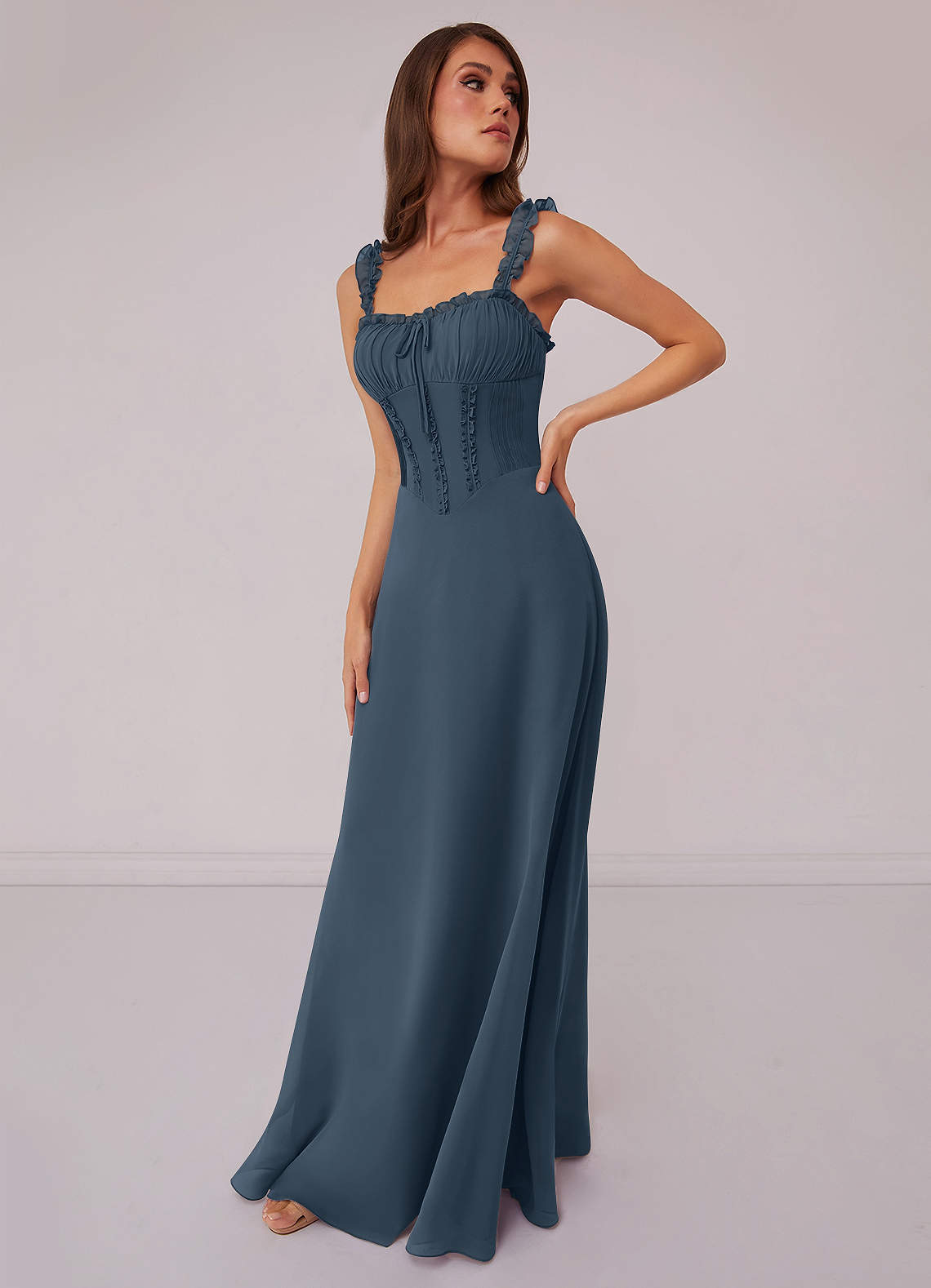 Barbie ♥ Azazie Bridesmaid Dresses Neptune A-Line Sweetheart Neckline Chiffon Dress image1