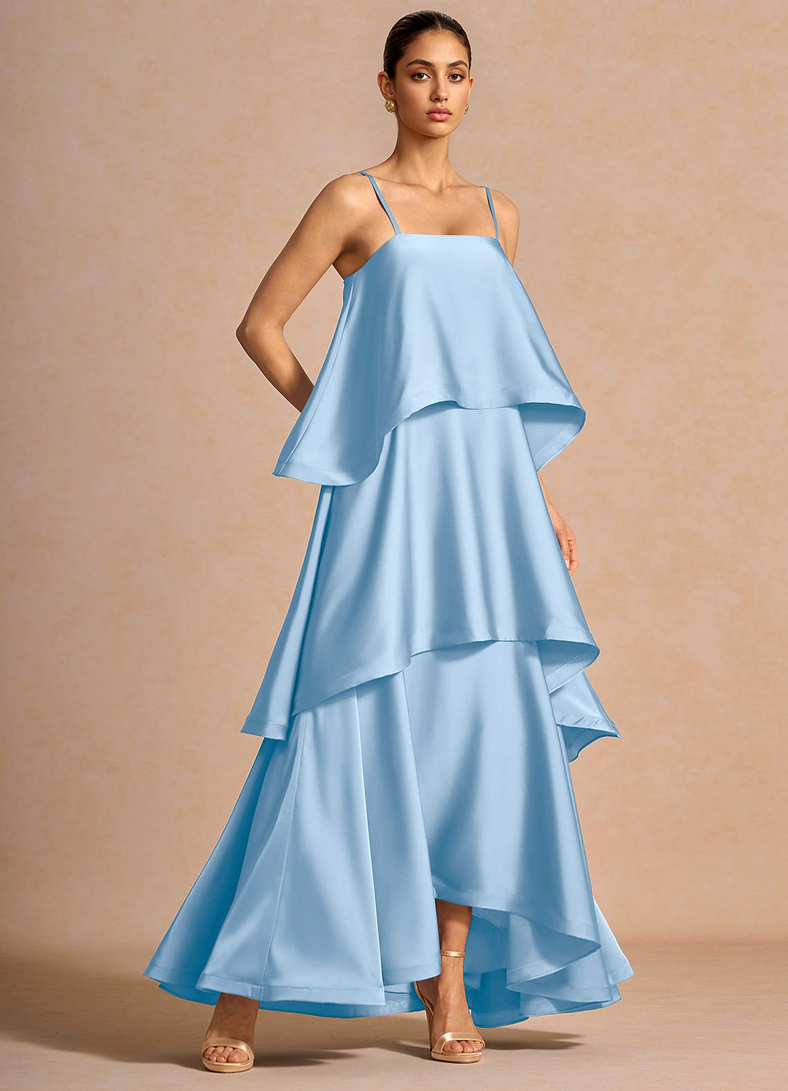 light blue dresses Feminine Love Light Blue Ruffled Dress – Shop the Mint