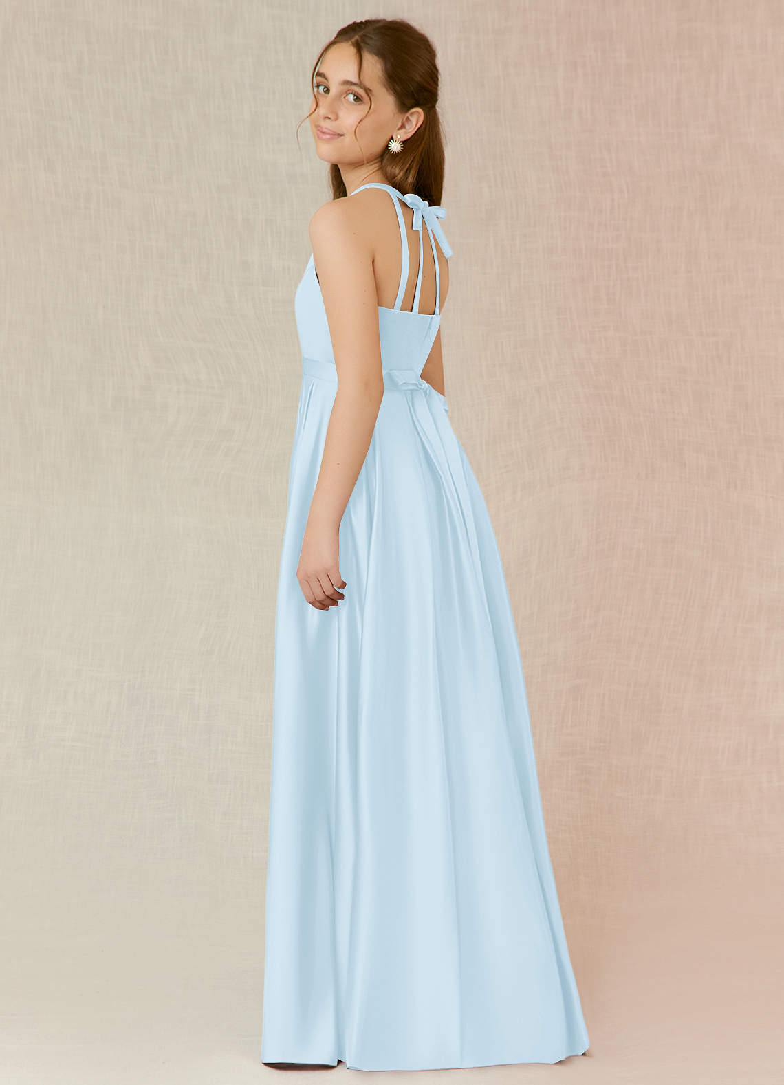 Azazie Arianthe Junior Bridesmaid Dress in Sky Blue | Azazie