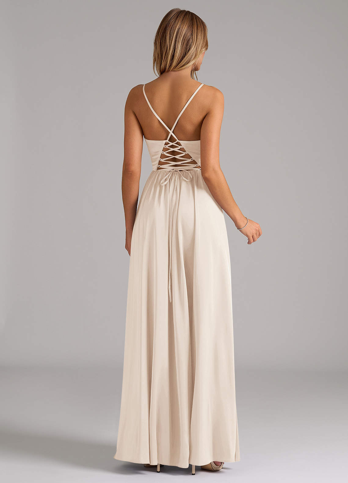 azazie white bridesmaid dress Azazie Mei