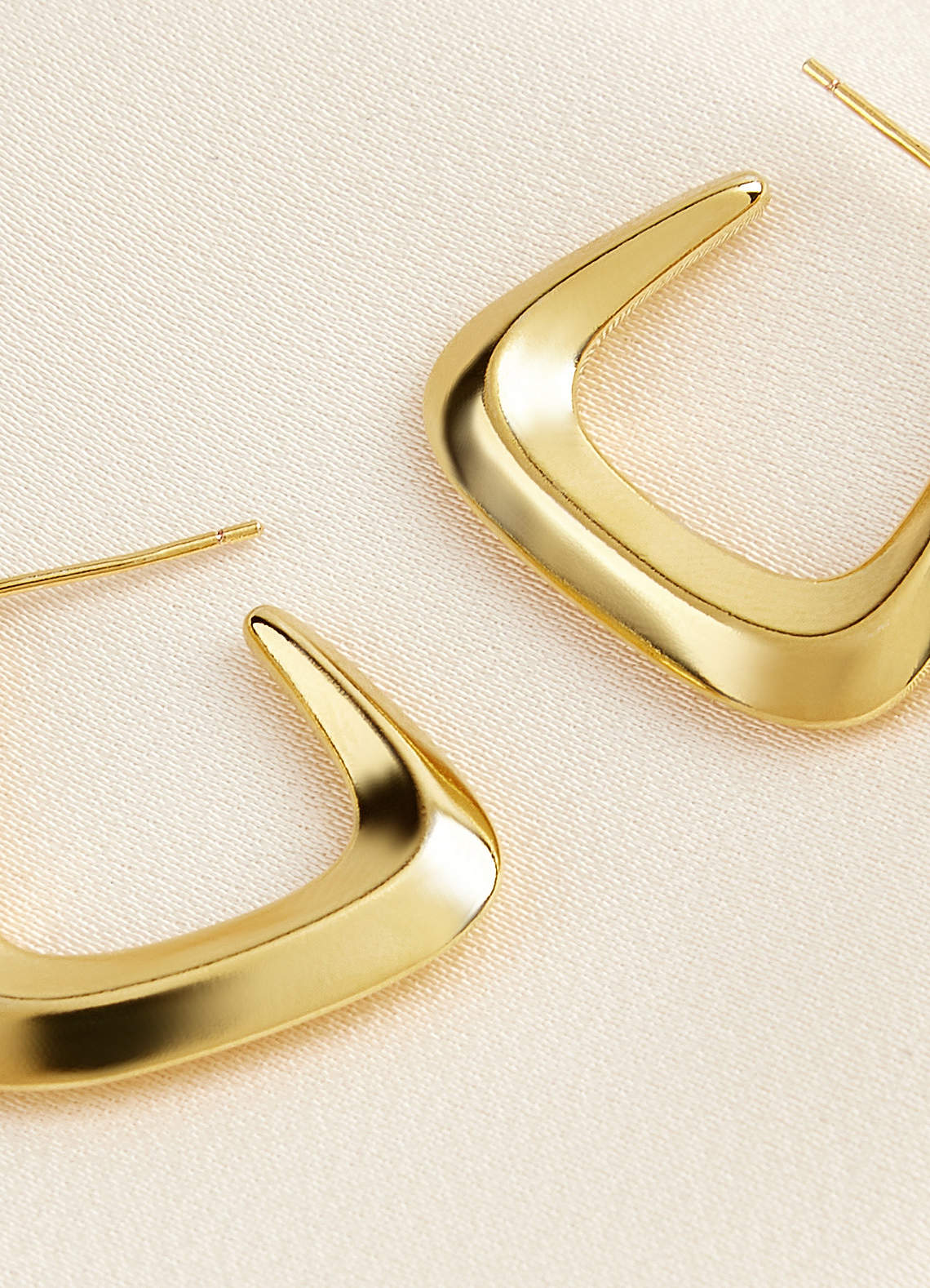 Metal Geometric Hoop Earrings | Azazie