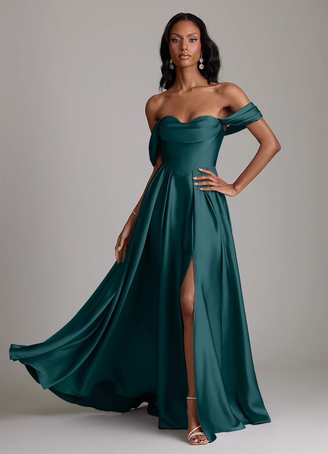 jaded london cantha asymmetric cut out maxi dress Shop Valentina | detachable train Color:Honey Women's A-Line Midi Dresses