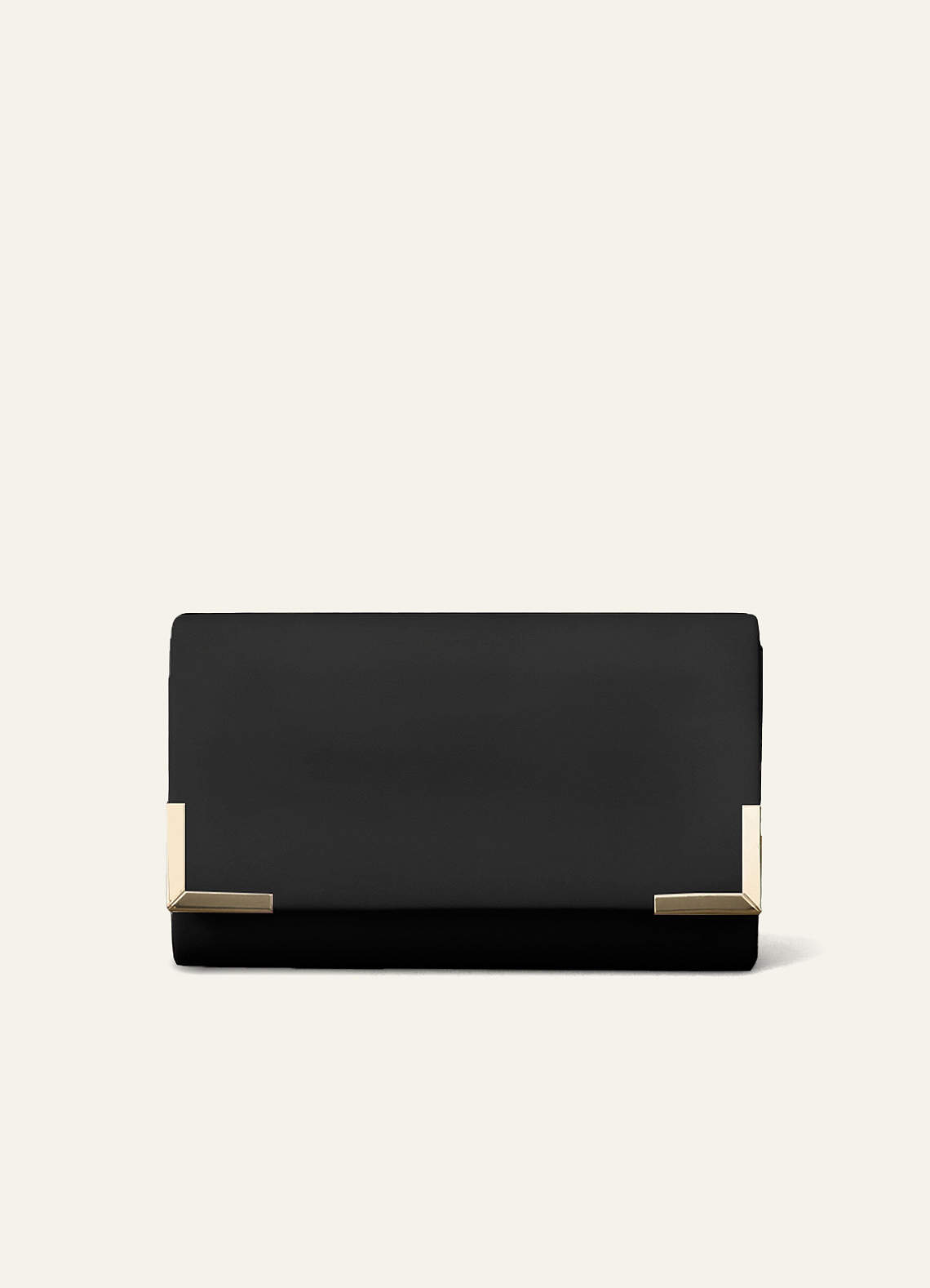 front Pu Metal Embellished Envelope Bag