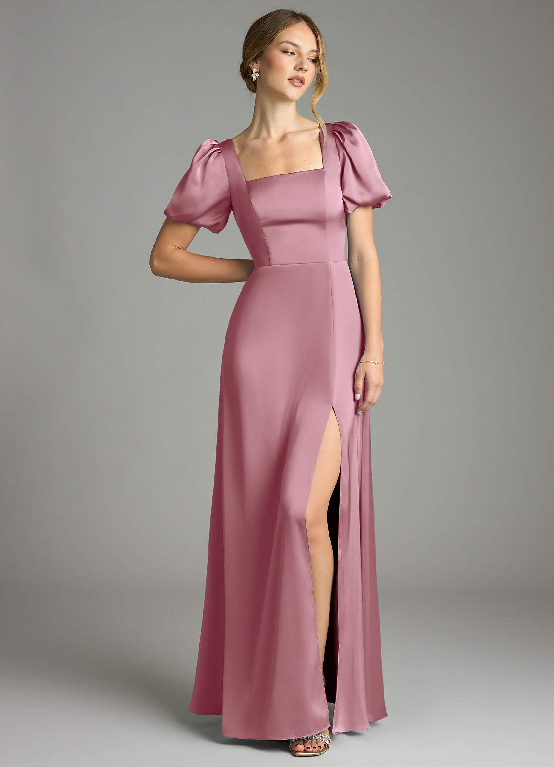 cocktail black dress Fitted Ruched Bodice Skirt Slit Open Back Short Cocktail Dress